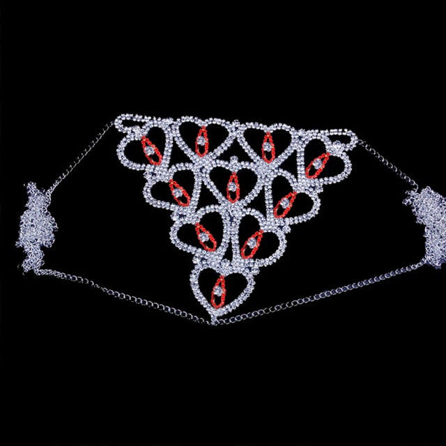 Heart Rhinestone Body Jewelry